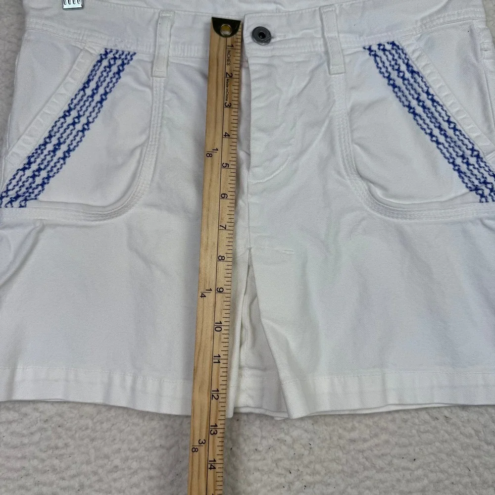 Citizens of Humanity Skirt Womens‎ 27 White Embroidered Pockets Pleats USA